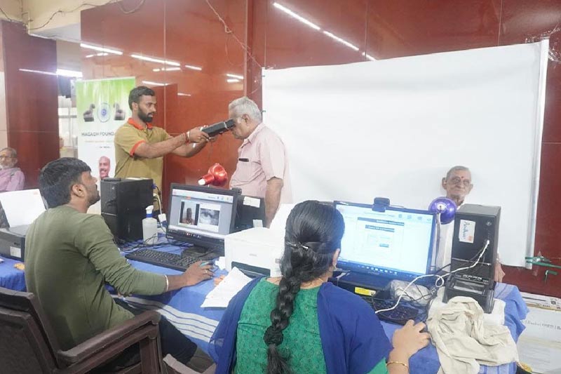 Aadhar camp in Sri Gujrati Baj Kedawal Gnati Samaj