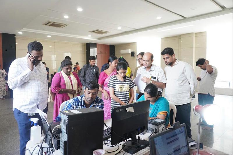 Aadhar Card camp at the North Town Club House