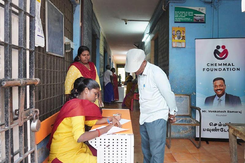 Free medical camp in Chennai Primary School