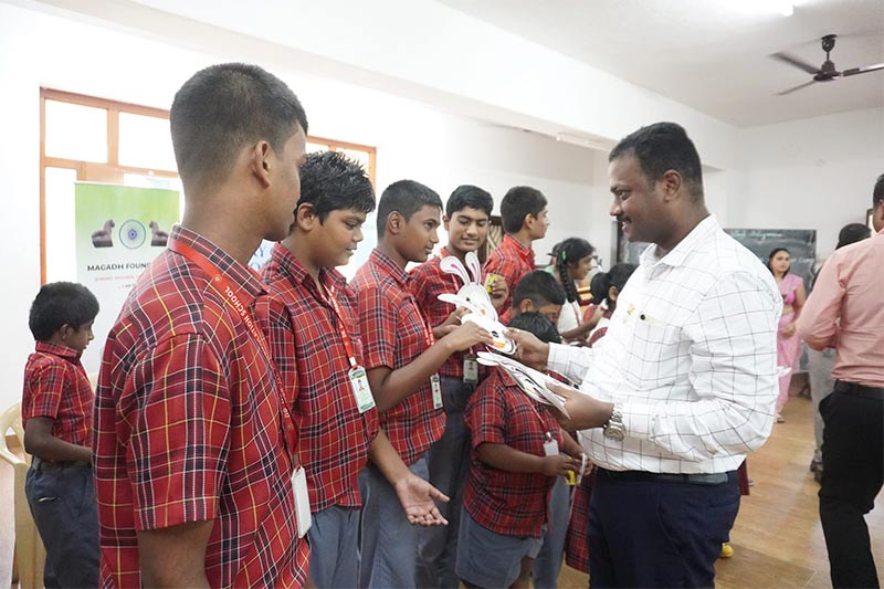 Colouring competition for specially-abled students