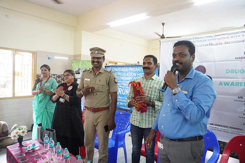 Drug awareness camp at Higher Secondary School