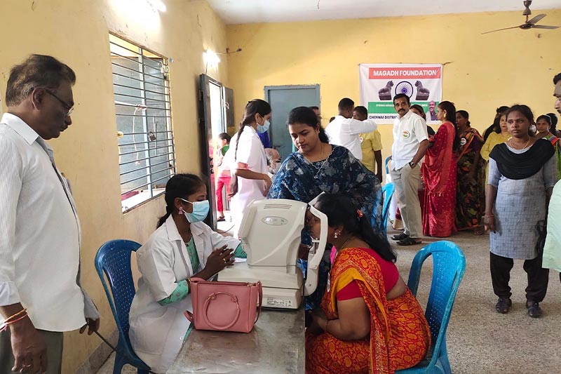 We Conducted Free eye check-up camp