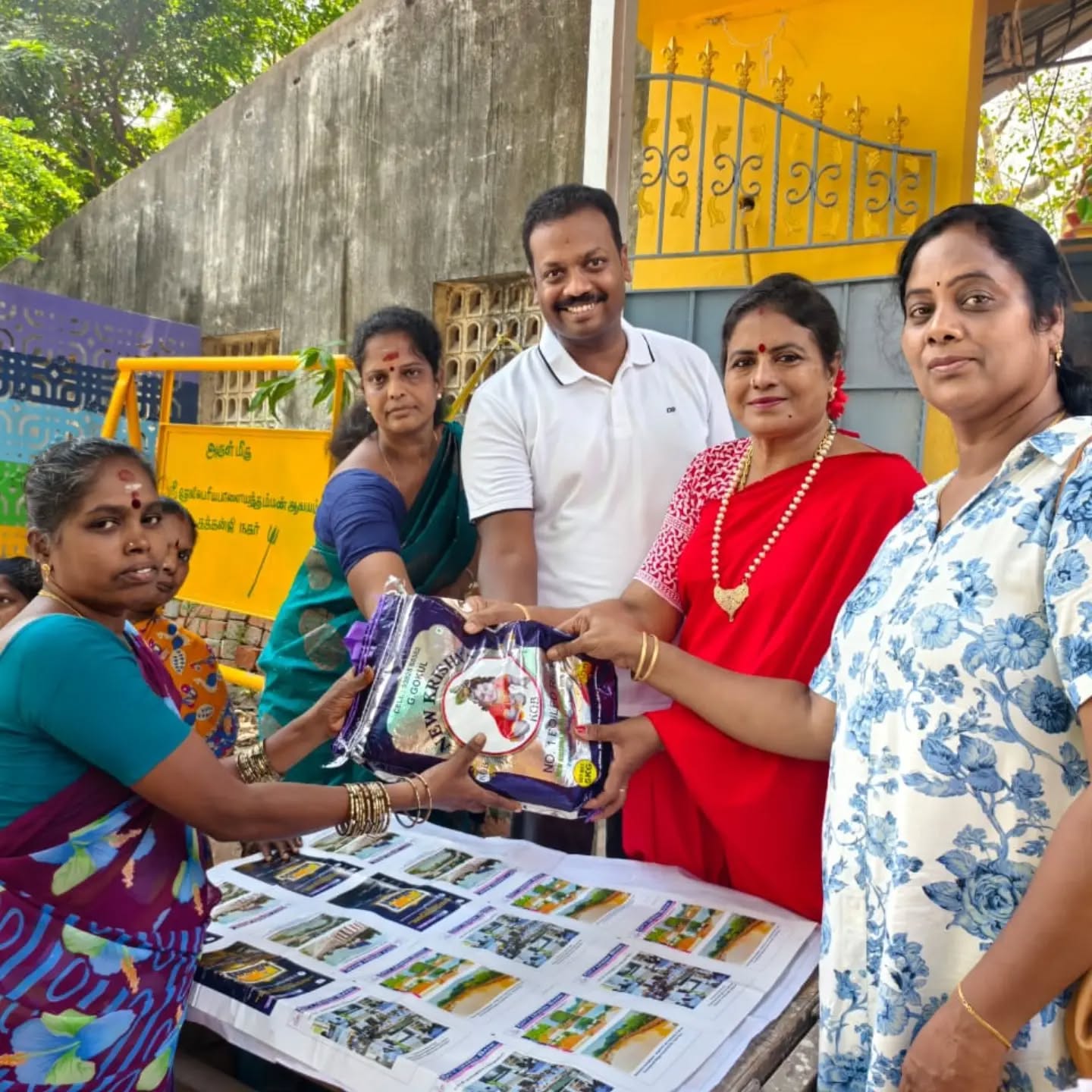 I Had The Privilege Of Distributing Rice Bags To T