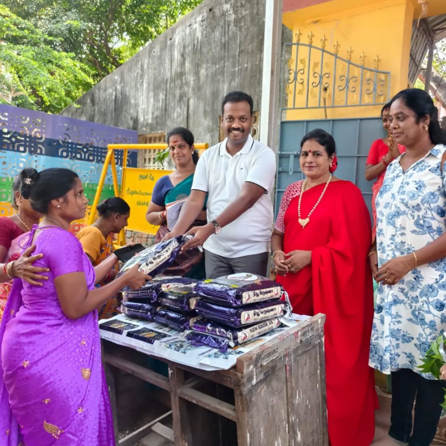 I Had The Privilege Of Distributing Rice Bags To T