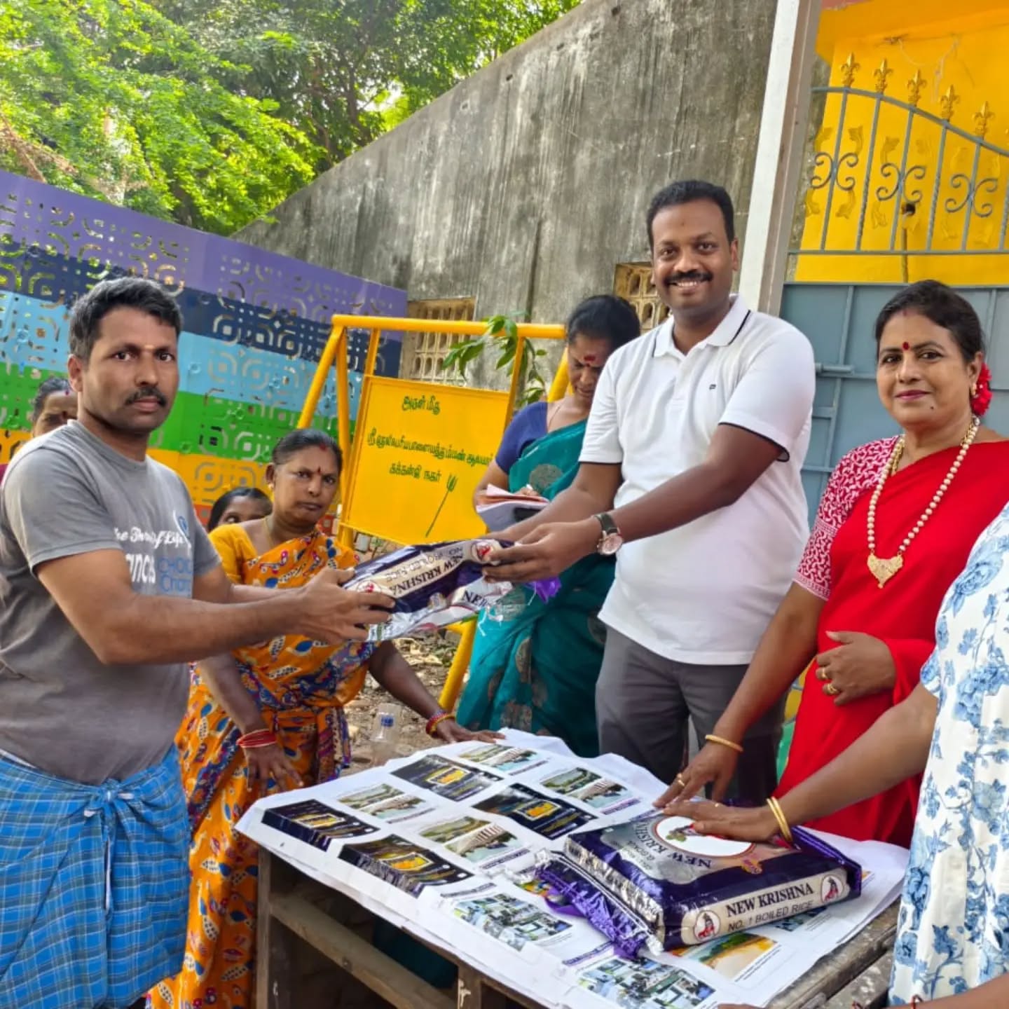 I Had The Privilege Of Distributing Rice Bags To T